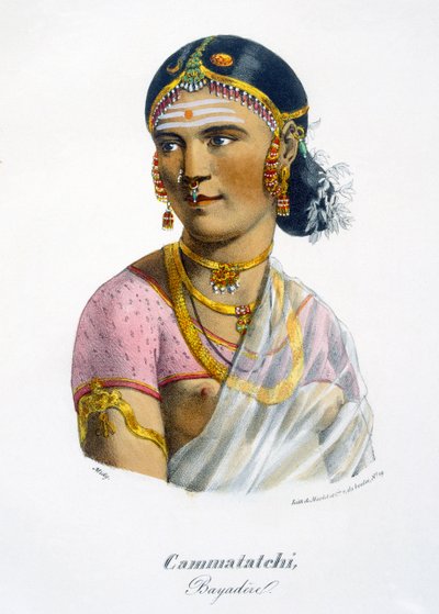Cammatatchi, a dancer, 1827-35 by M.E. Burnouf